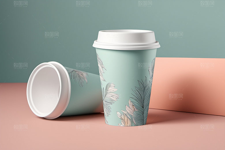 奶茶杯饮料杯大气样机