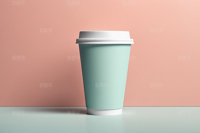 奶茶杯立体环保杯样机