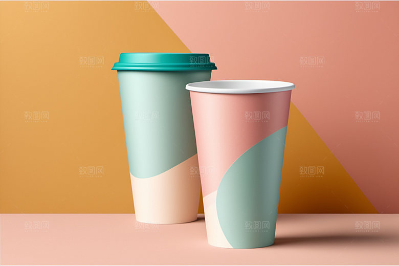 奶茶杯电商大气样机