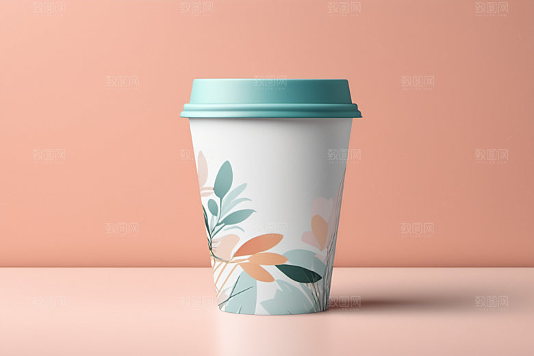 奶茶杯简洁模型样机