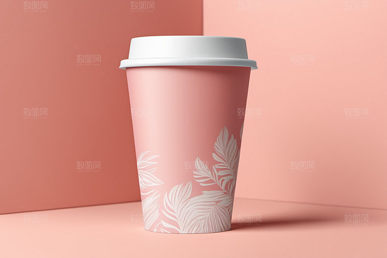 奶茶杯3D模型样机