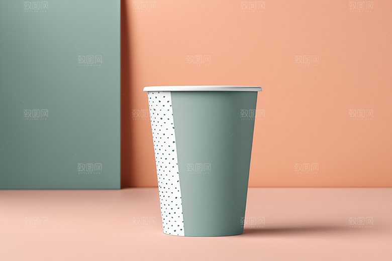 奶茶杯咖啡杯模型样机