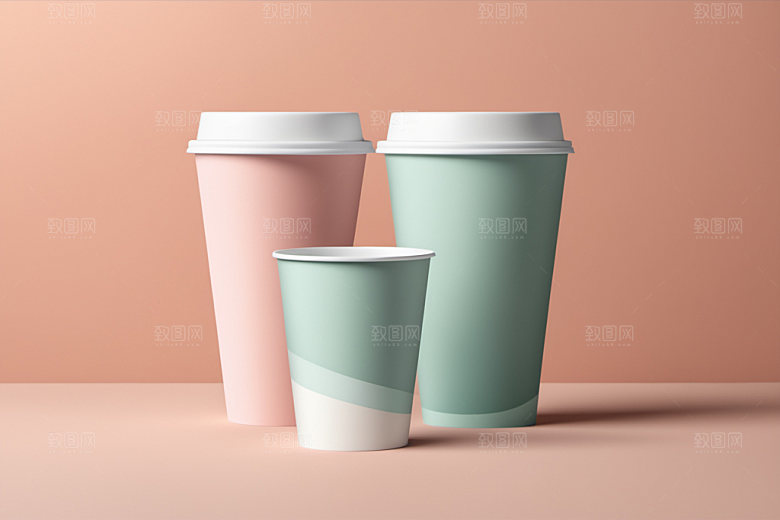 奶茶杯电商立体样机