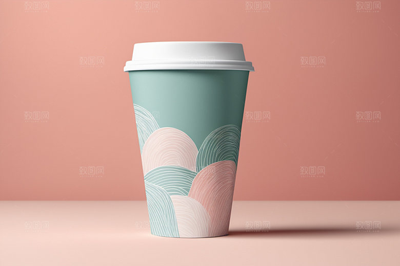 奶茶杯立体3D样机