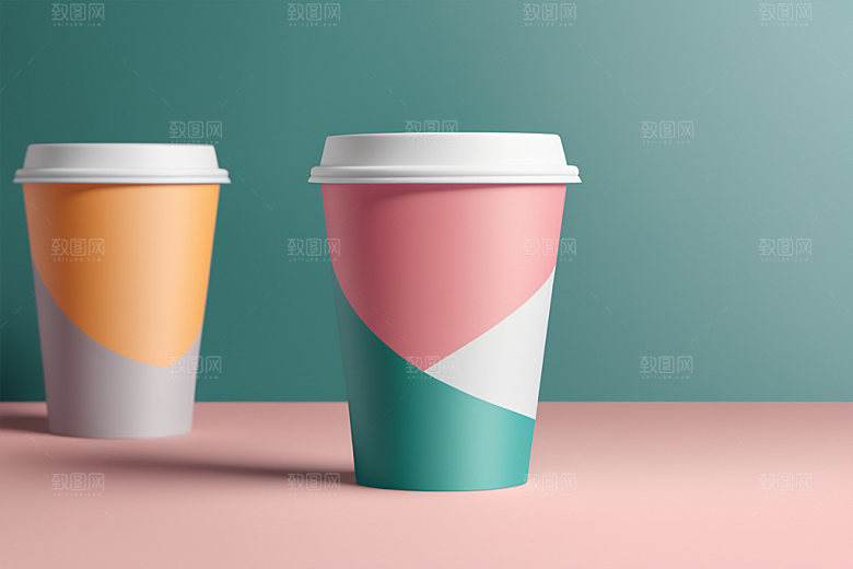 奶茶杯环保杯咖啡杯样机