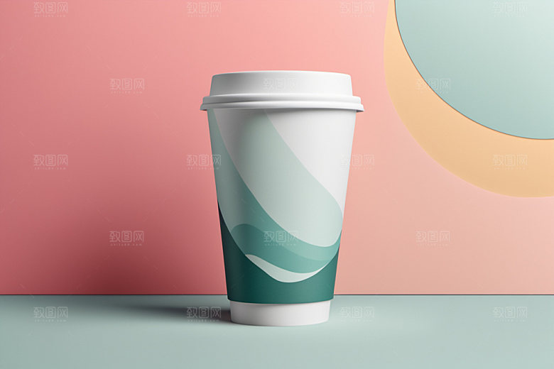 奶茶杯简洁模型样机