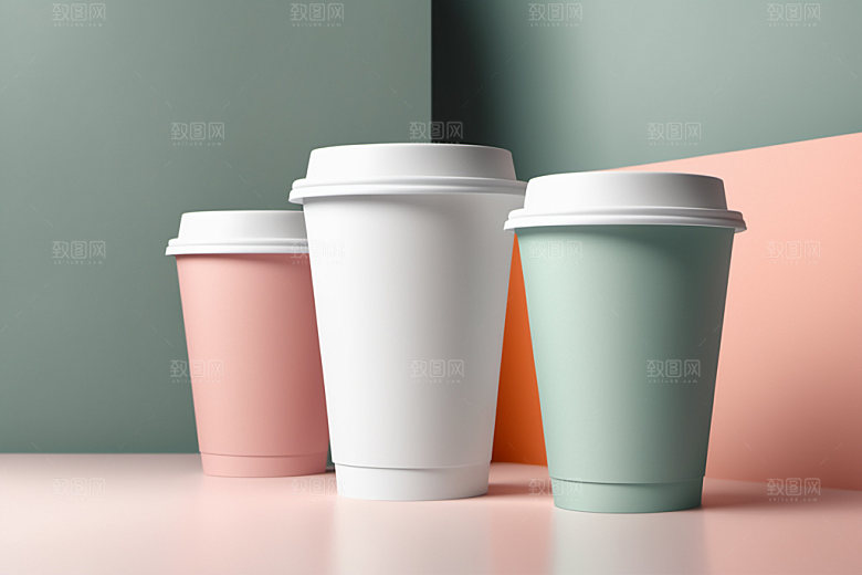 奶茶杯3D电商样机
