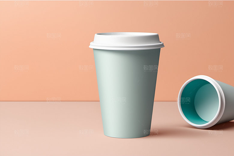 奶茶杯立体咖啡杯样机