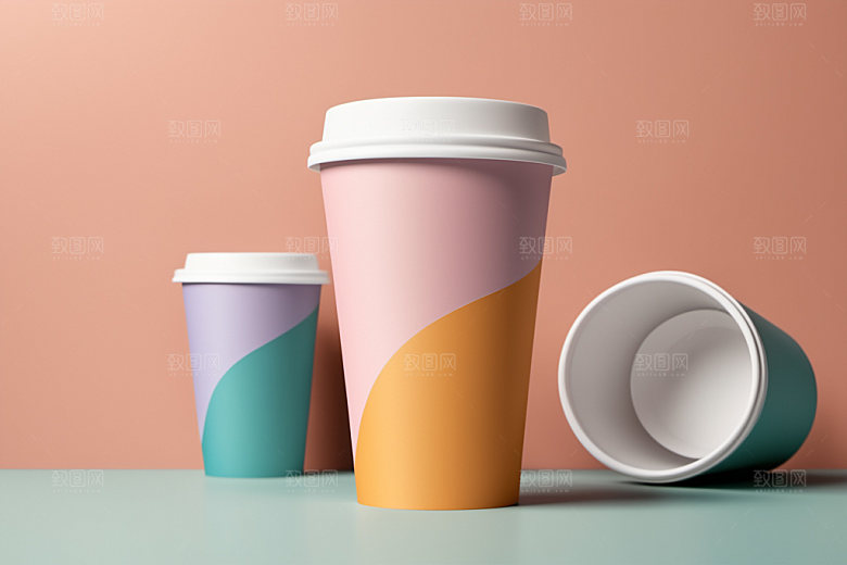 奶茶杯立体咖啡杯样机