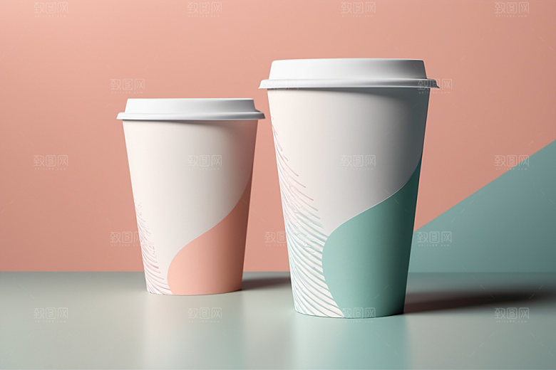 奶茶杯电商3D样机