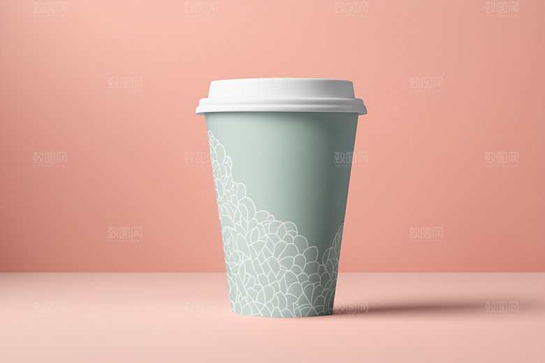 奶茶杯简洁模型样机