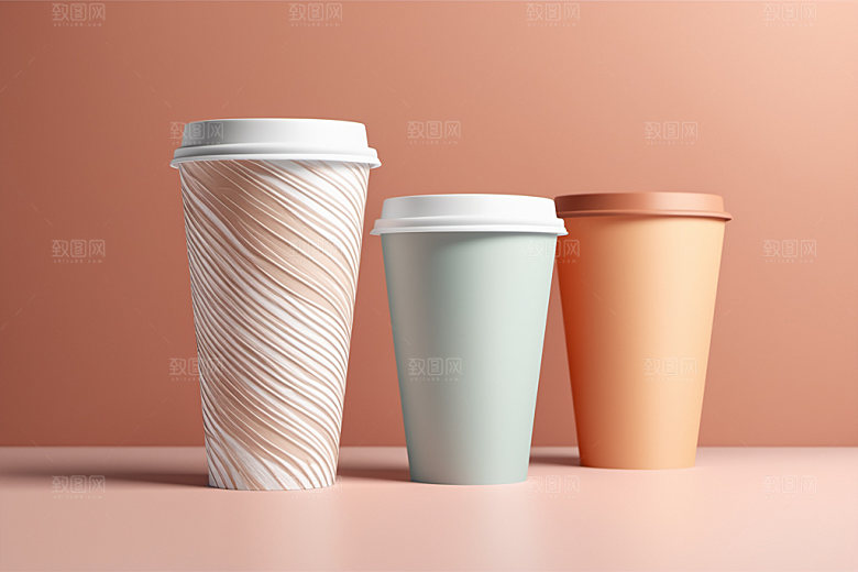 奶茶杯简洁3D样机