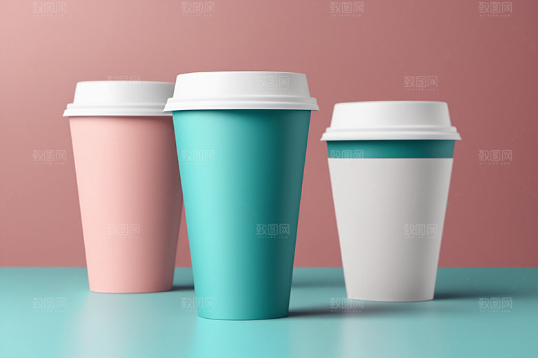 奶茶杯饮料杯大气样机