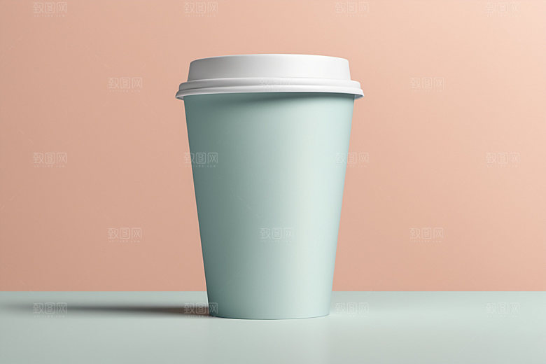 奶茶杯纸杯环保杯样机