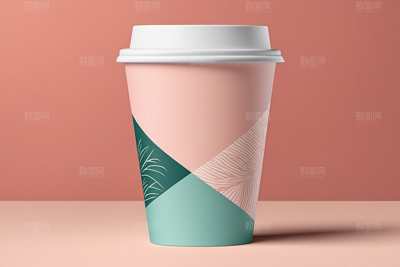 奶茶杯模型纸杯样机