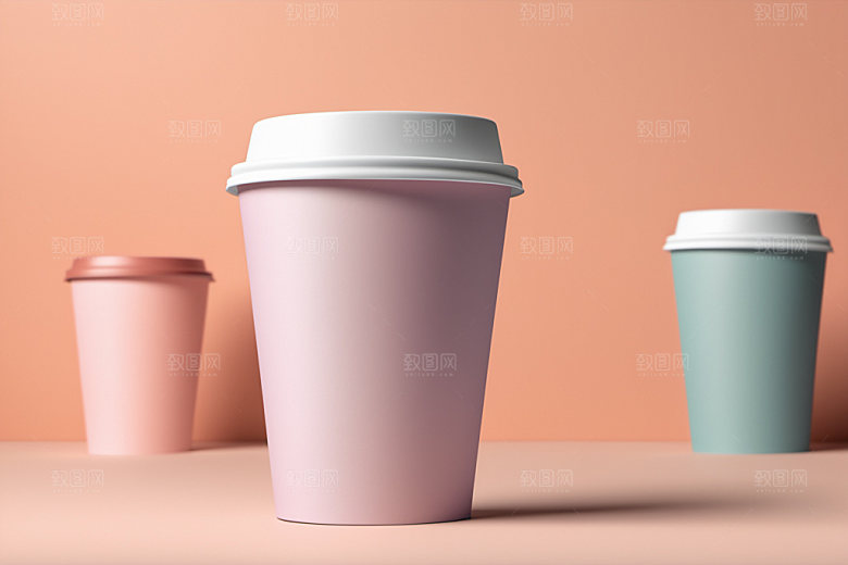 奶茶杯简洁电商样机