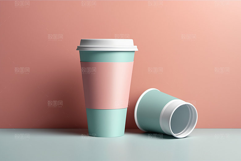 奶茶杯电商简洁样机
