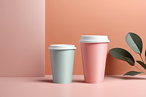奶茶杯电商环保杯样机