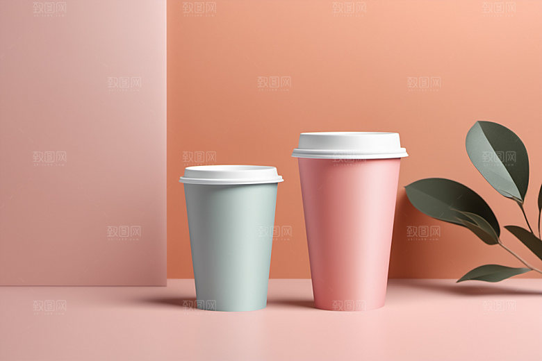 奶茶杯电商环保杯样机