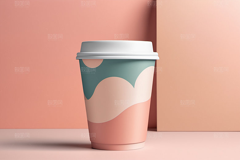 奶茶杯3D模型样机