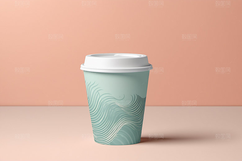 奶茶杯饮料杯环保杯样机