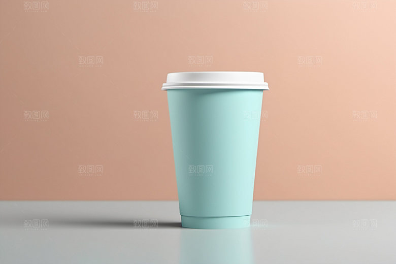 奶茶杯环保杯模型样机