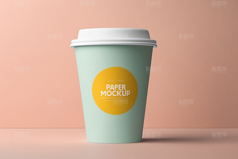 奶茶杯环保杯大气样机