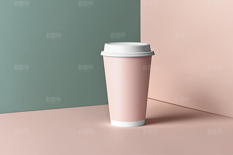 奶茶杯立体纸杯样机