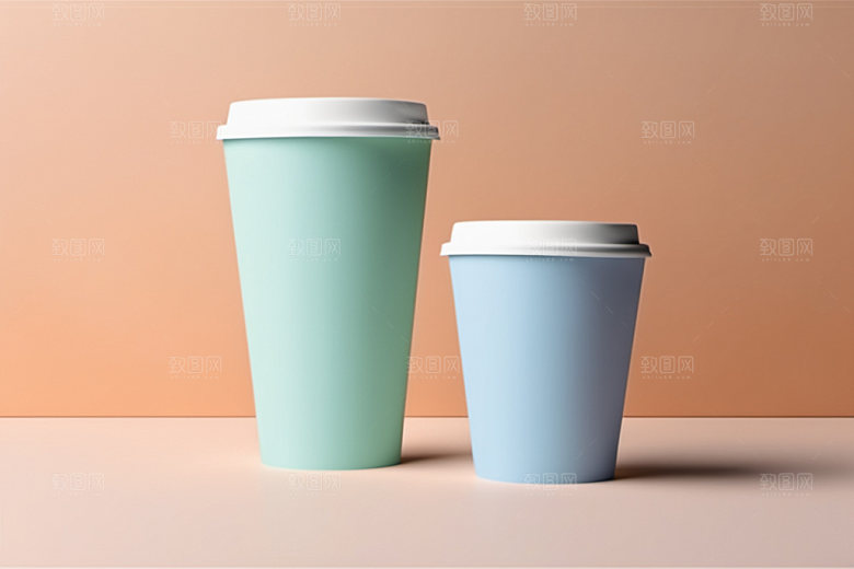 奶茶杯3D咖啡杯样机