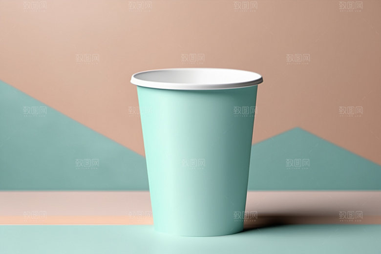 奶茶杯简洁环保杯样机