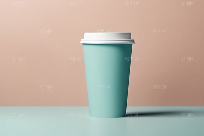 奶茶杯大气3D样机