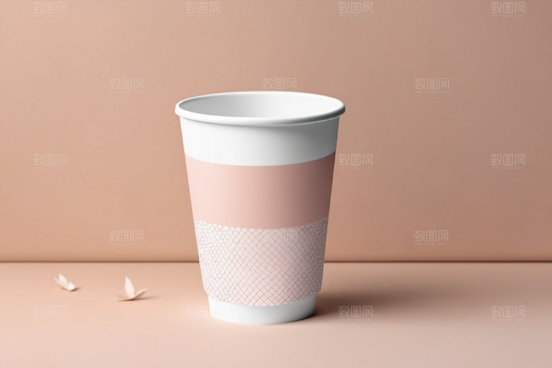 奶茶杯简洁咖啡杯样机
