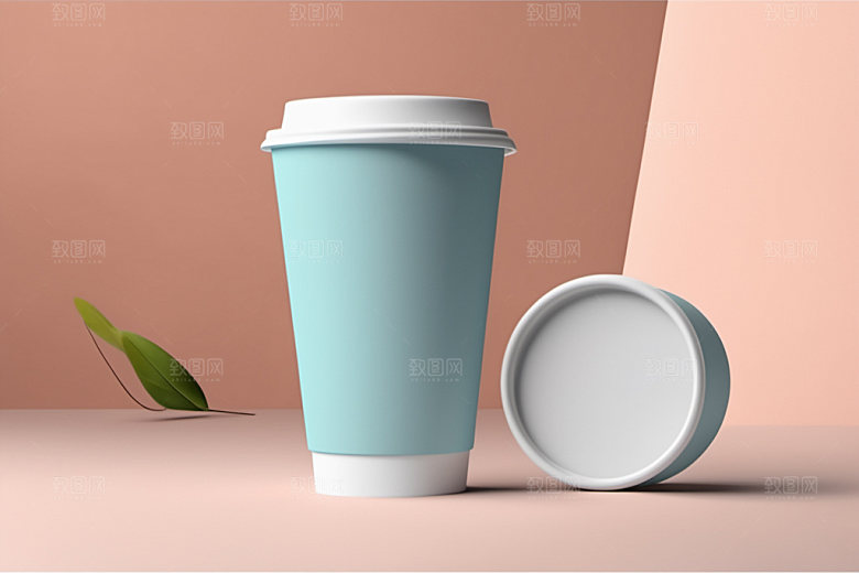 奶茶杯咖啡杯环保杯样机