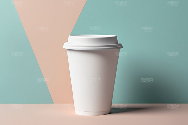 奶茶杯3D简洁样机