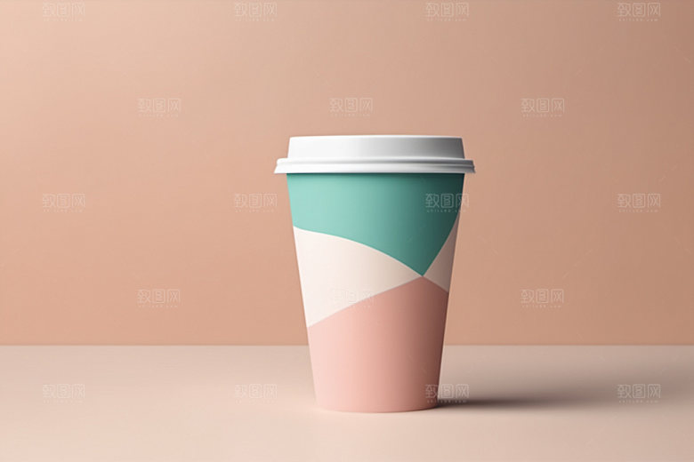奶茶杯饮料杯环保杯样机