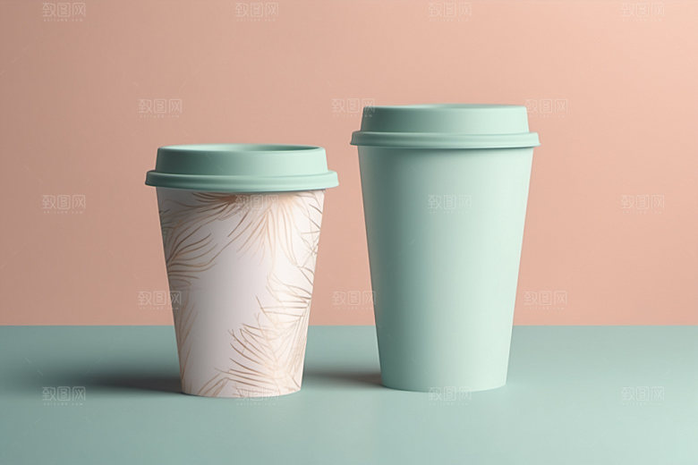 奶茶杯电商模型样机
