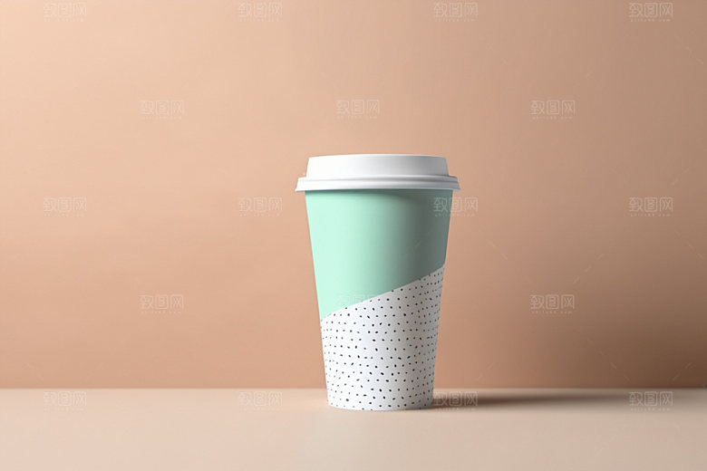 奶茶杯大气电商样机