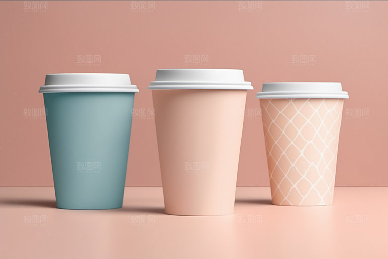 奶茶杯电商模型样机