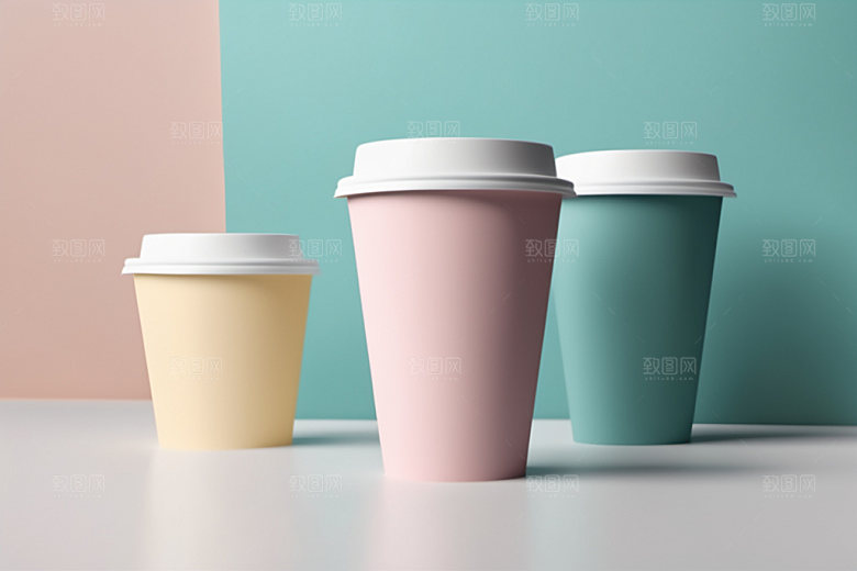 奶茶杯电商简洁样机