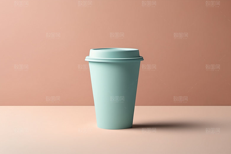 奶茶杯立体环保杯样机
