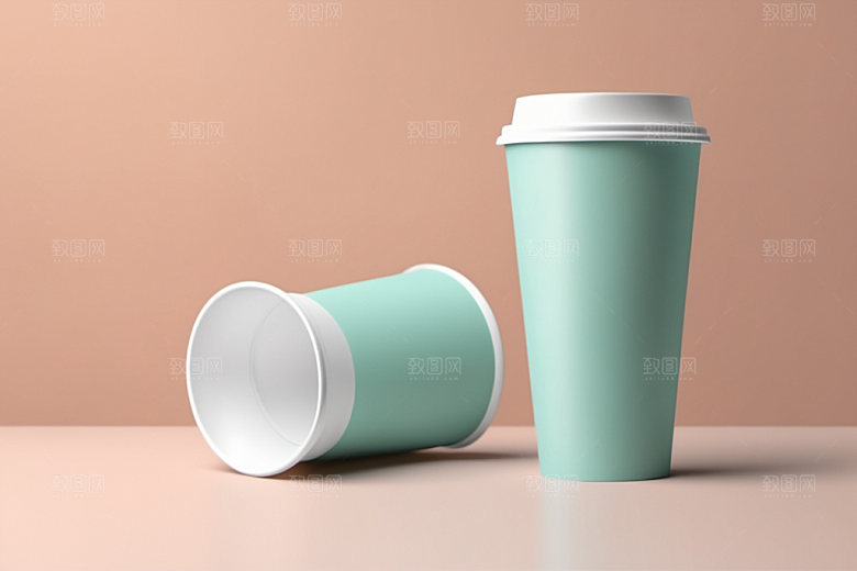 奶茶杯模型大气样机