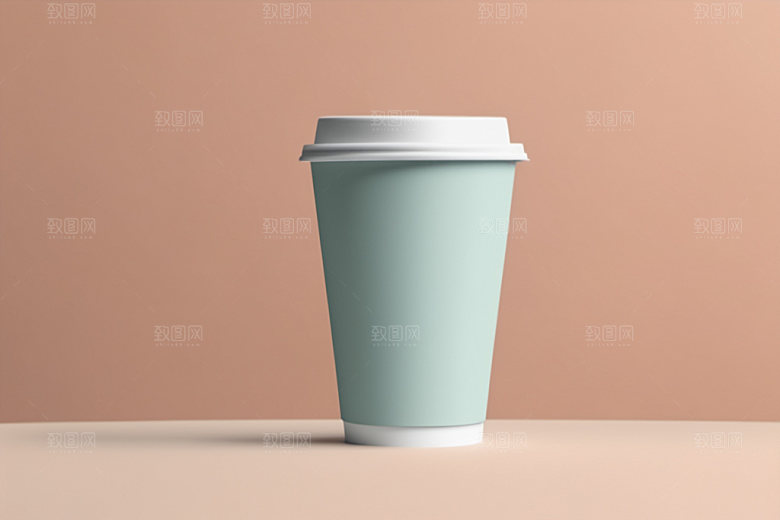 奶茶杯简洁环保杯样机