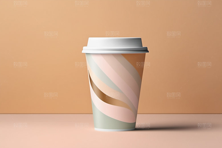 奶茶杯简洁3D样机