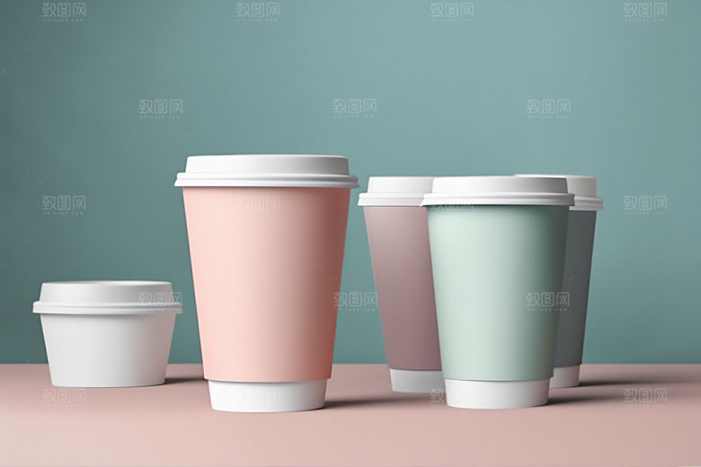奶茶杯模型饮料杯样机