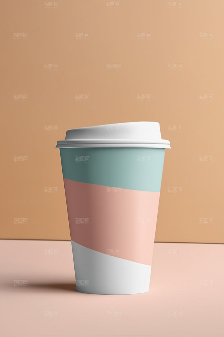 奶茶杯环保杯纸杯样机