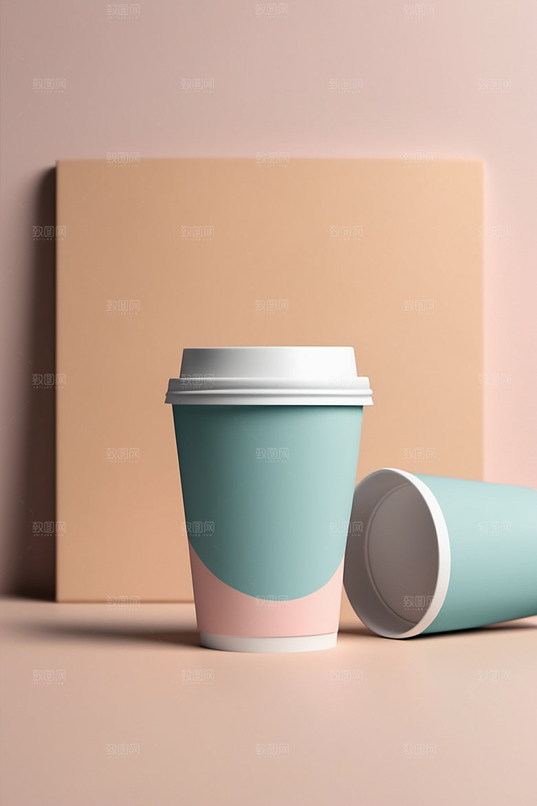 奶茶杯环保杯立体样机