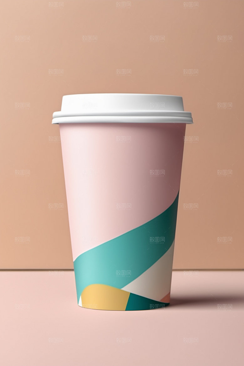 奶茶杯大气3D样机
