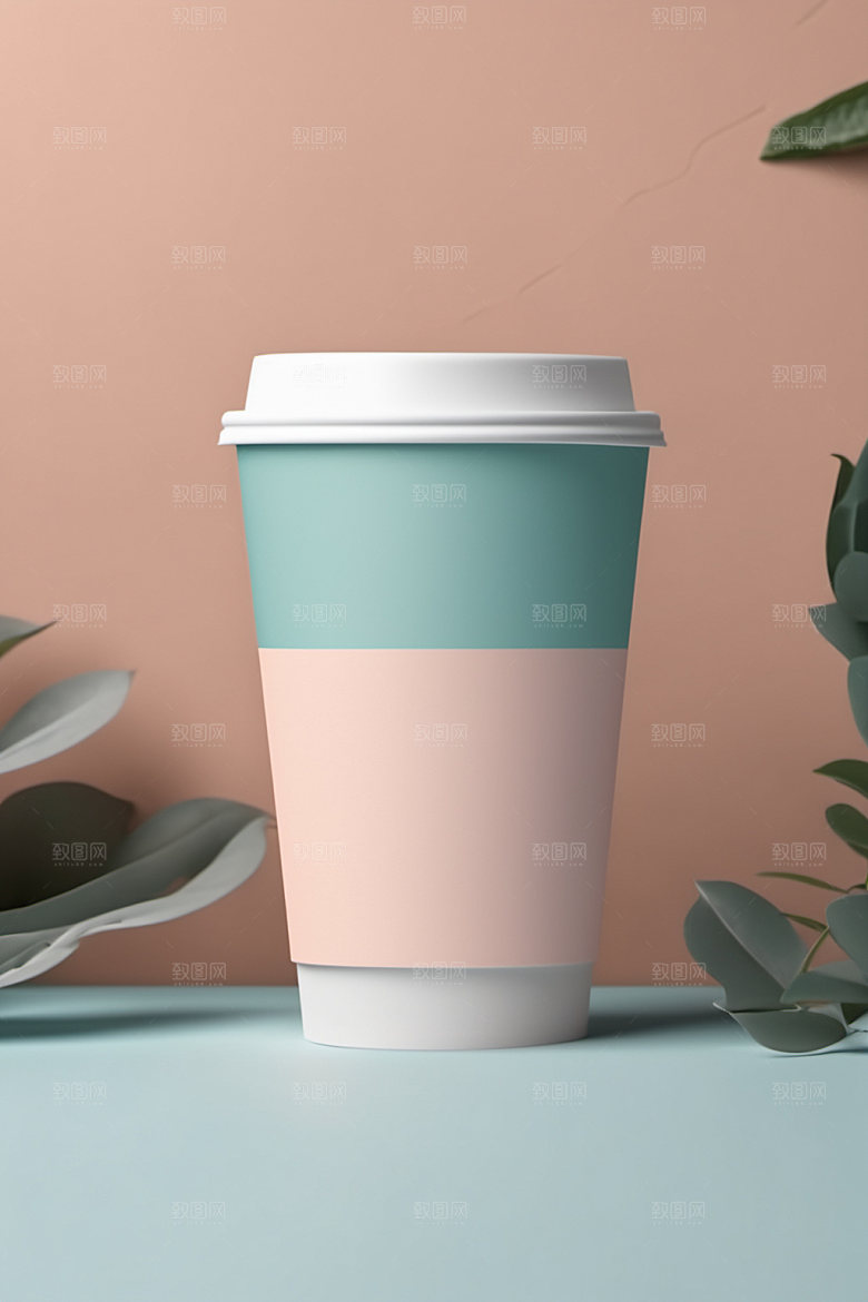 奶茶杯模型纸杯样机
