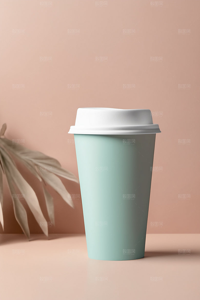 奶茶杯环保杯大气样机