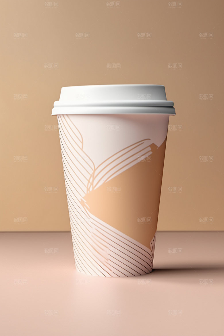 奶茶杯立体模型样机